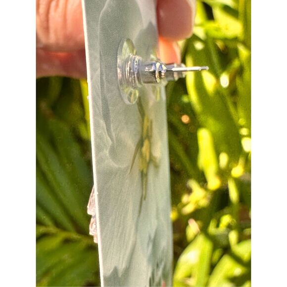 238A. Bling Swarovski Elements Crystal Silver Drop Earrings NEW - Picture 3 of 3